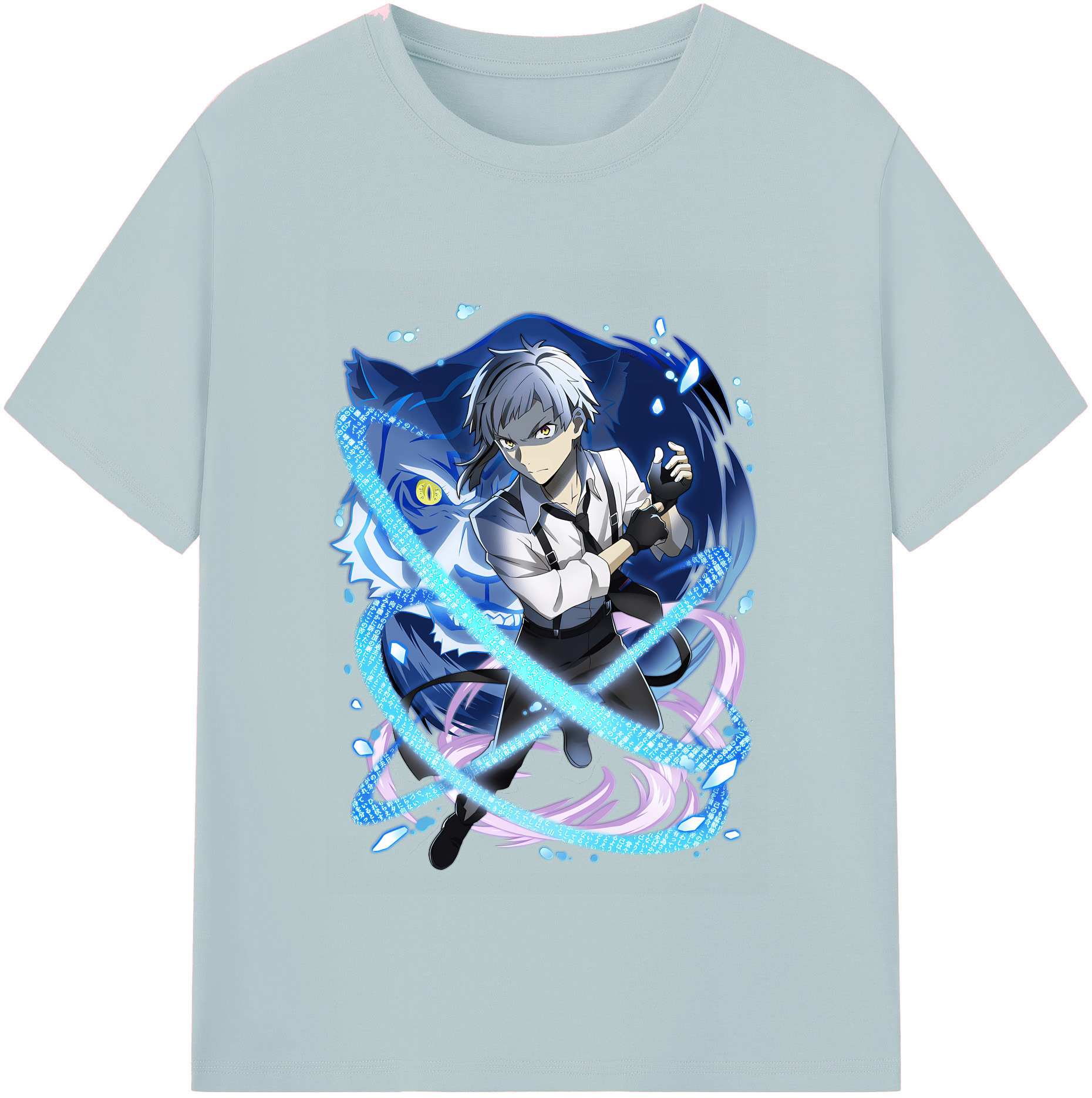 （画像用） 文豪ストレイドッグス Bungo Stray Dogs 綿100％半袖Tシャツ（フロントプリント）